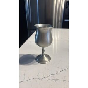 Pewter Goblet Drinking Cup Chalice Metal Barware